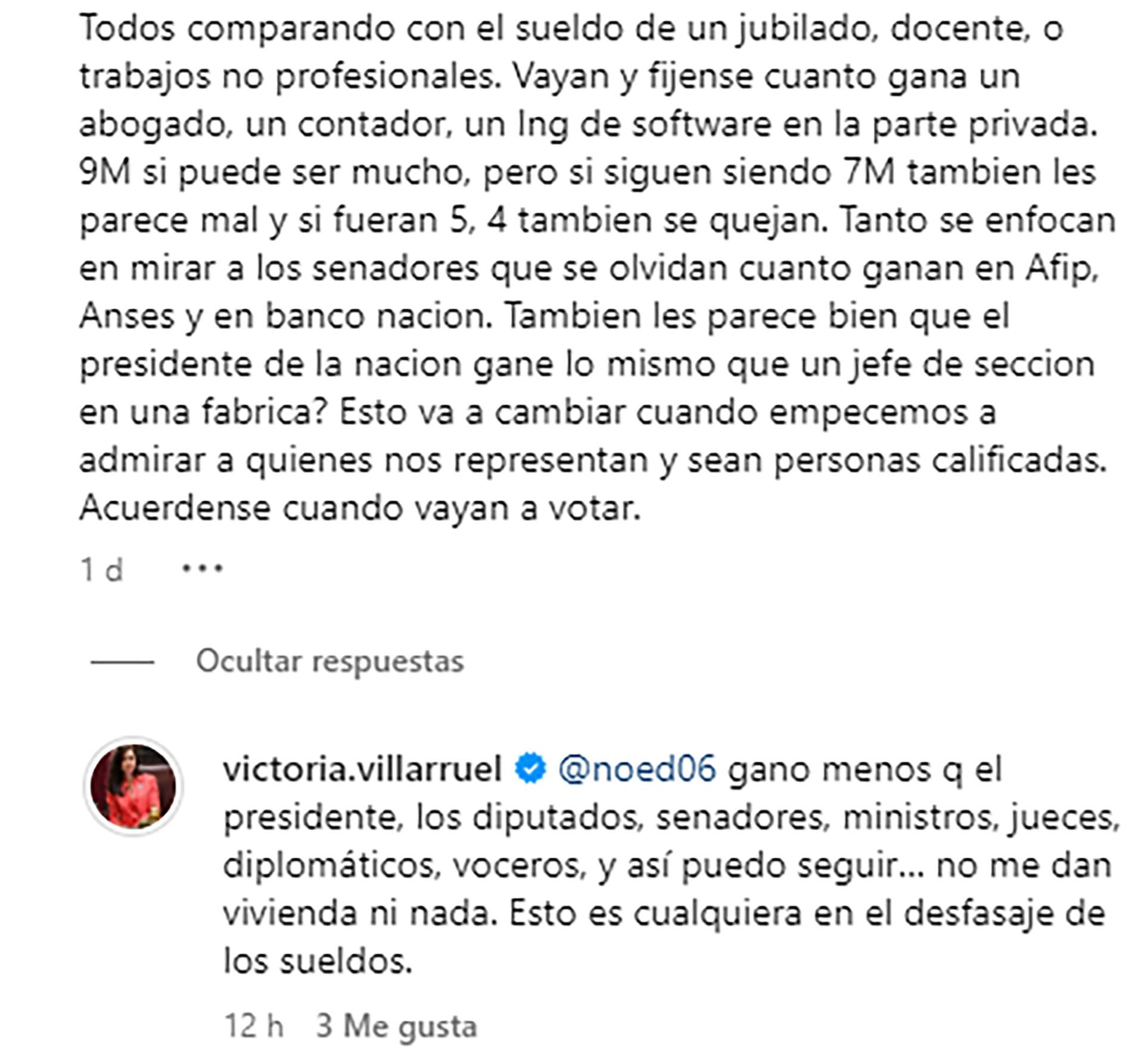 victoria-villarruel-se-quejo-de-su-sueldo-y-apunto-contra-la-casa-rosada-en-breve-me-pagan-dos-chirolas-2 Victoria Villarruel se quejó de su sueldo y apuntó contra la Casa Rosada: “En breve me pagan dos chirolas”