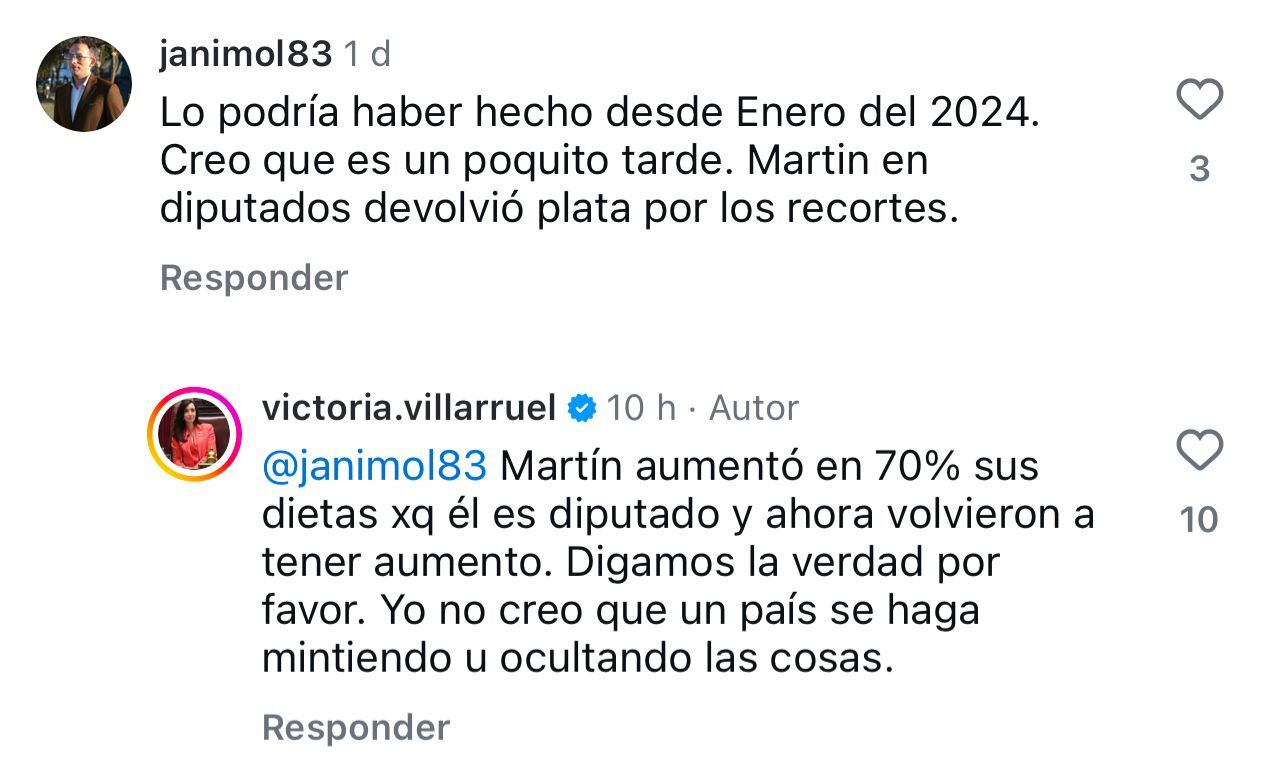 villarruel-se-quejo-por-su-sueldo-y-dijo-que-hasta-un-vocero-gana-mas-que-ella-me-pagan-dos-chirolas-2 Villarruel se quejó por su sueldo y dijo que hasta un vocero gana más que ella: “Me pagan dos chirolas”