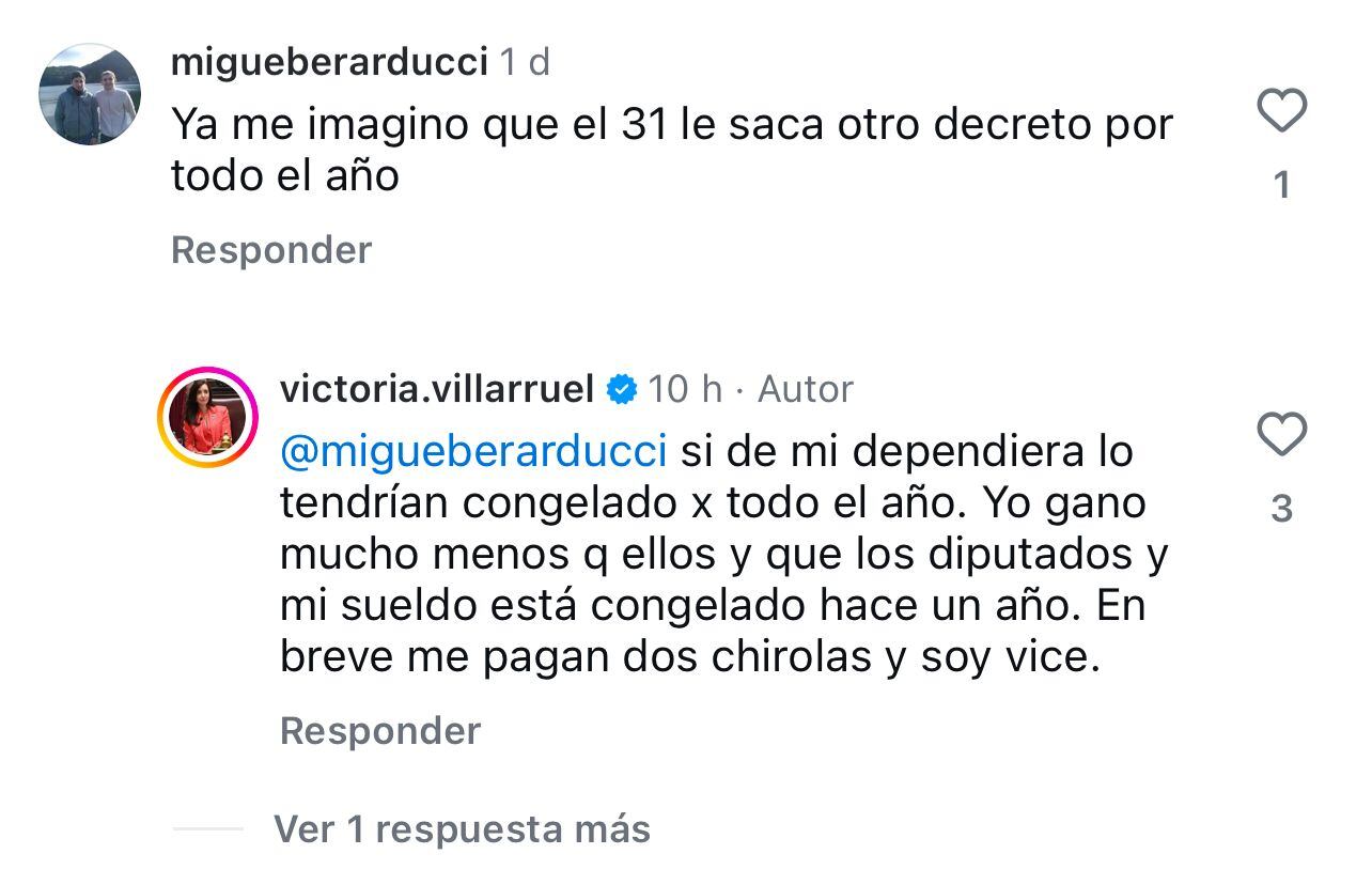 villarruel-se-quejo-por-su-sueldo-y-dijo-que-hasta-un-vocero-gana-mas-que-ella-me-pagan-dos-chirolas-4 Villarruel se quejó por su sueldo y dijo que hasta un vocero gana más que ella: “Me pagan dos chirolas”