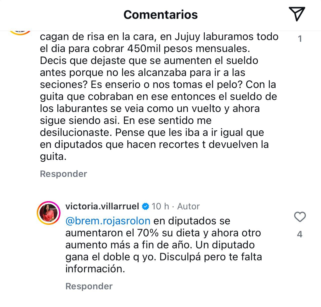 villarruel-se-quejo-por-su-sueldo-y-dijo-que-hasta-un-vocero-gana-mas-que-ella-me-pagan-dos-chirolas-7 Villarruel se quejó por su sueldo y dijo que hasta un vocero gana más que ella: “Me pagan dos chirolas”