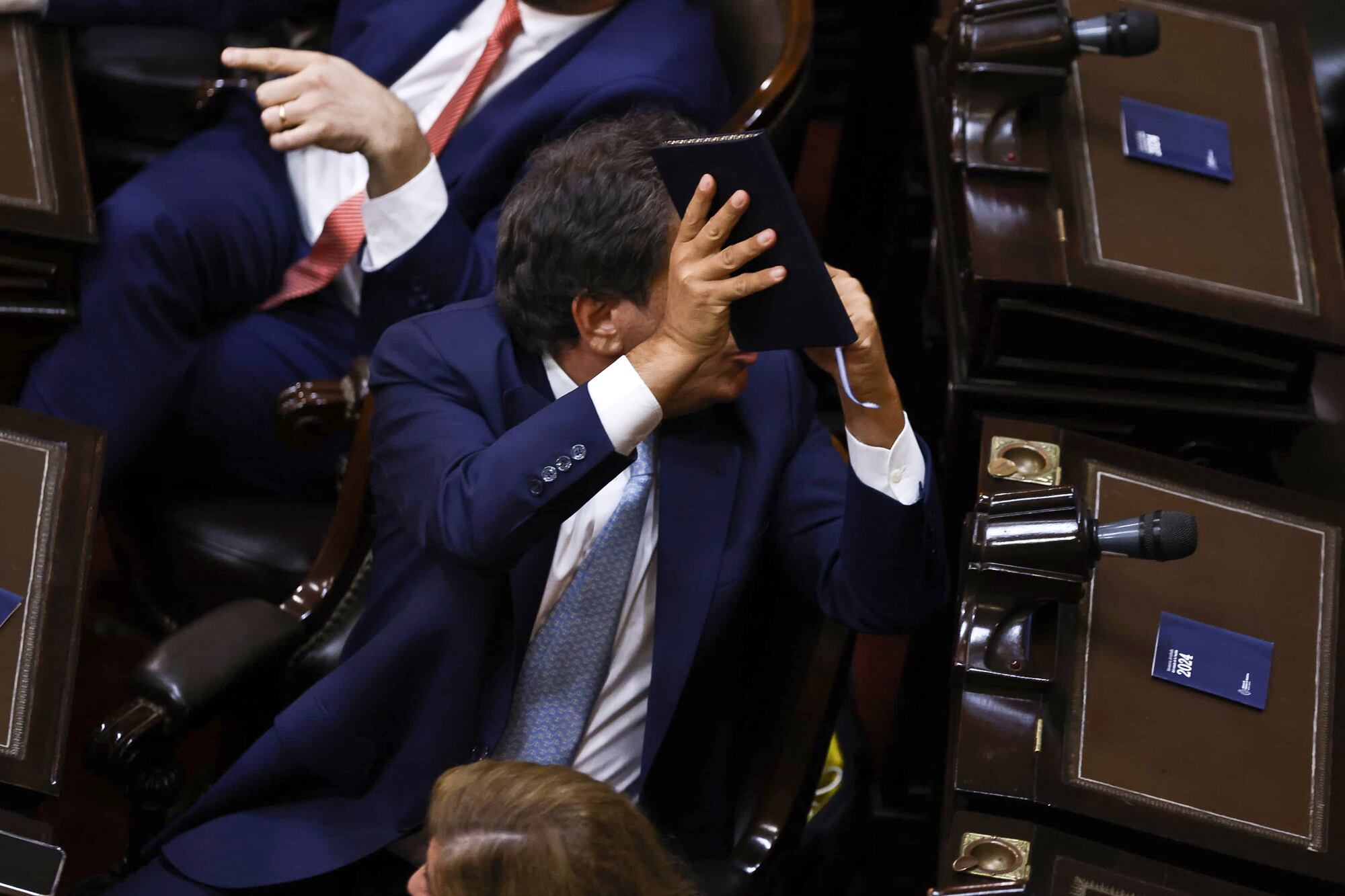 cuadro-por-cuadro-asi-fue-el-escandaloso-choque-de-milei-y-santiago-caputo-con-facundo-manes-en-el-congreso-2 Cuadro por cuadro, así fue el escandaloso choque de Milei y Santiago Caputo con Facundo Manes en el Congreso