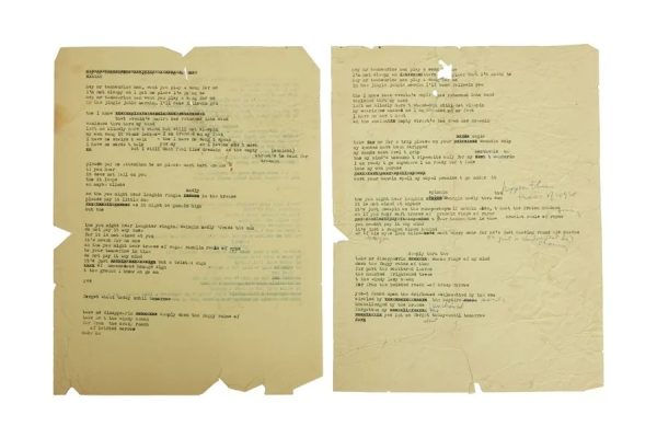 Un borrador de ‘Mr. Tambourine Man’ de Bob Dylan alcanza los 508.000 dólares en subasta