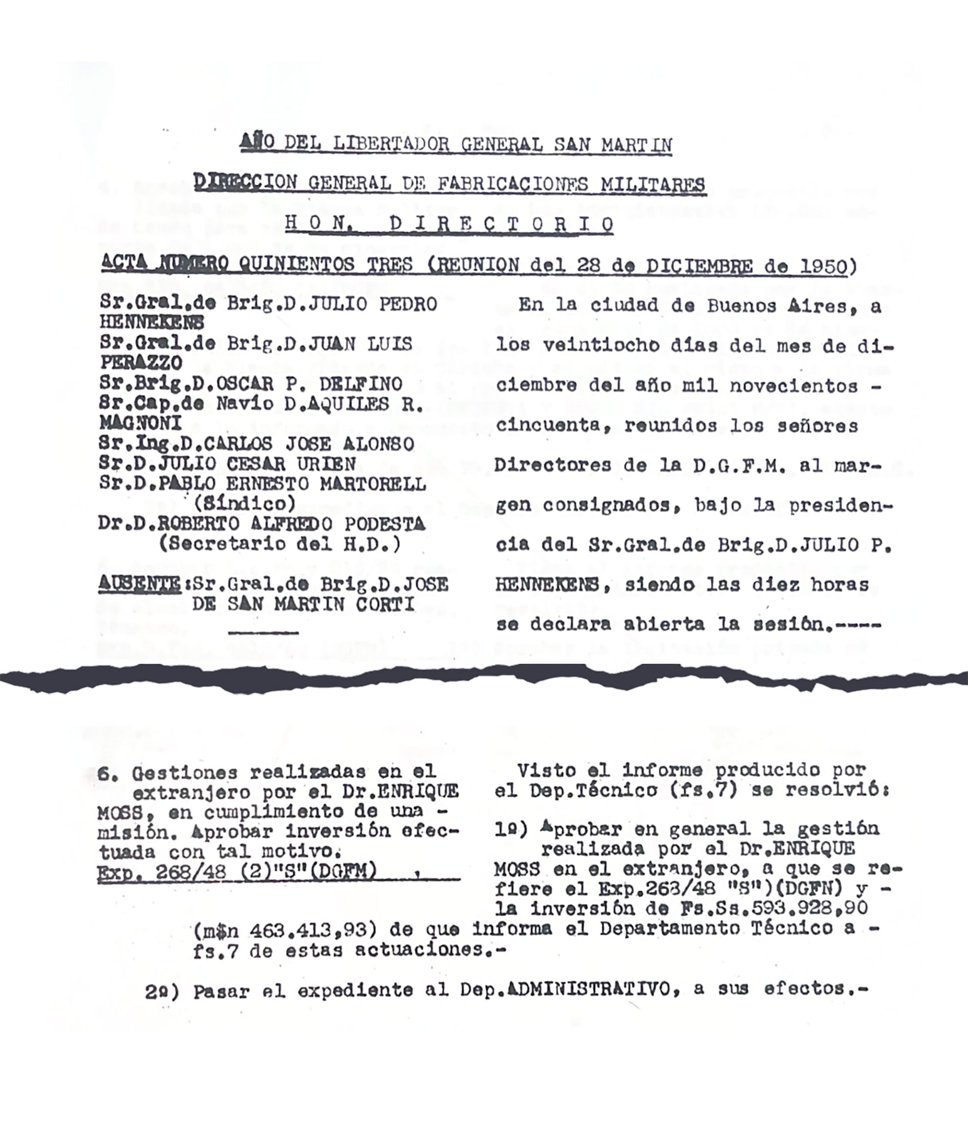 documentos-desclasificados-fabricaciones-militares-destino-usd-5-millones-a-misiones-secretas-en-europa-al-finalizar-la-segunda-guerra-4 Documentos desclasificados: Fabricaciones Militares destinó USD 5 millones a misiones secretas en Europa al finalizar la Segunda Guerra