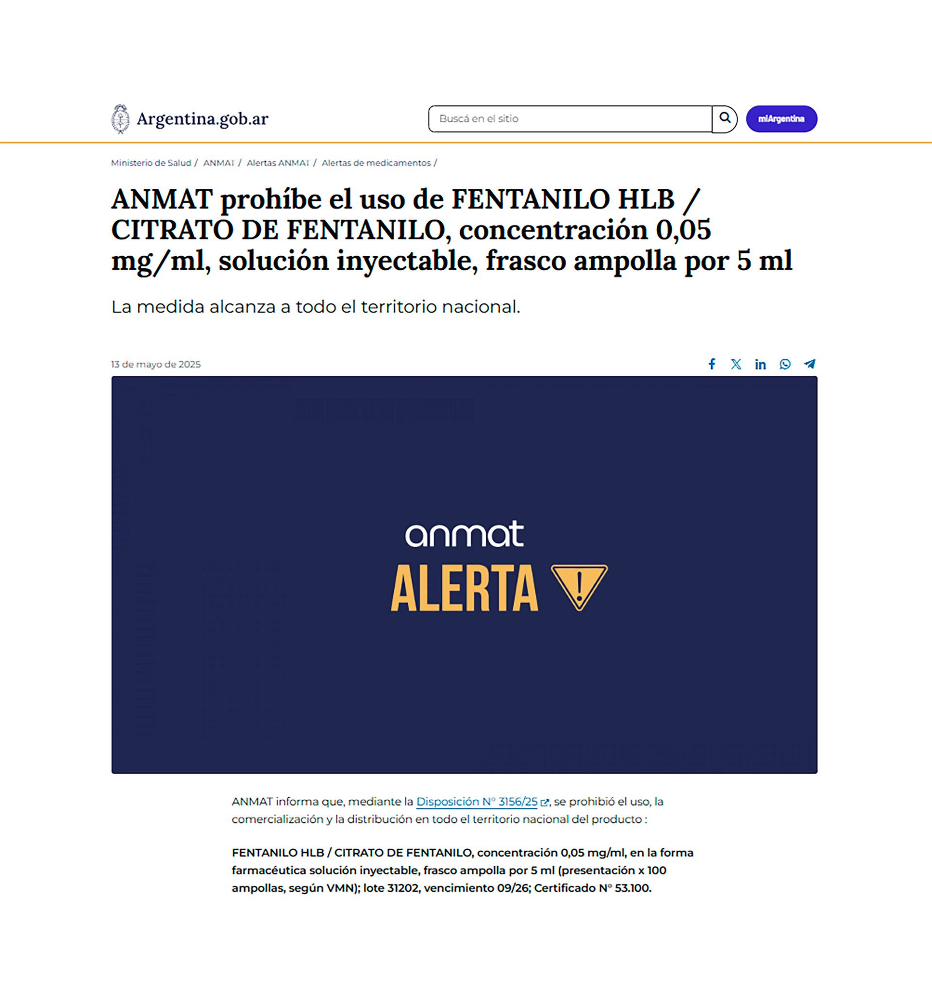 fentanilo-contaminado-la-justicia-solicito-las-historias-clinicas-de-las-34-victimas-fatales-y-documentacion-de-medicamentos-prohibidos-por-la-anmat-del-laboratorio-de-hlb-pharma-3 Fentanilo contaminado: la justicia solicitó las historias clínicas de las 34 víctimas fatales y documentación de medicamentos prohibidos por la ANMAT del laboratorio de HLB Pharma