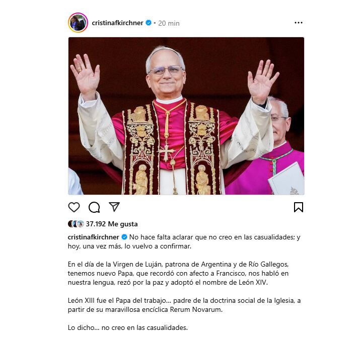las-reacciones-del-arco-politico-argentino-tras-la-eleccion-de-robert-prevost-como-el-nuevo-papa-2 Las reacciones del arco político argentino tras la elección de Robert Prevost como el nuevo Papa