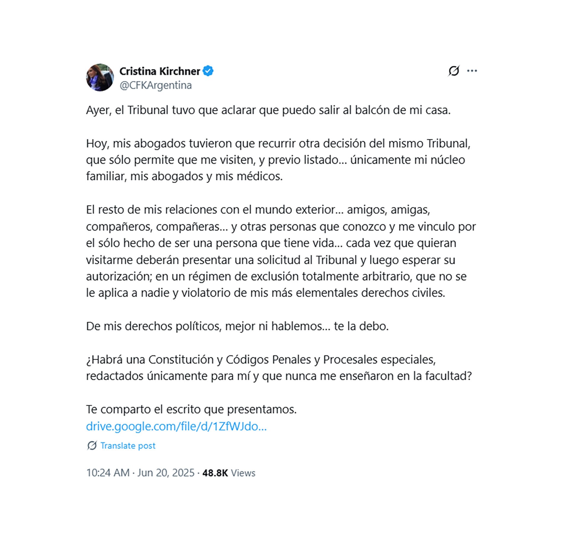 vallaron-el-frente-de-la-casa-de-cristina-kirchner-en-la-previa-a-un-banderazo-convocado-por-el-kirchnerismo-2 Vallaron el frente de la casa de Cristina Kirchner en la previa a un “banderazo” convocado por el kirchnerismo