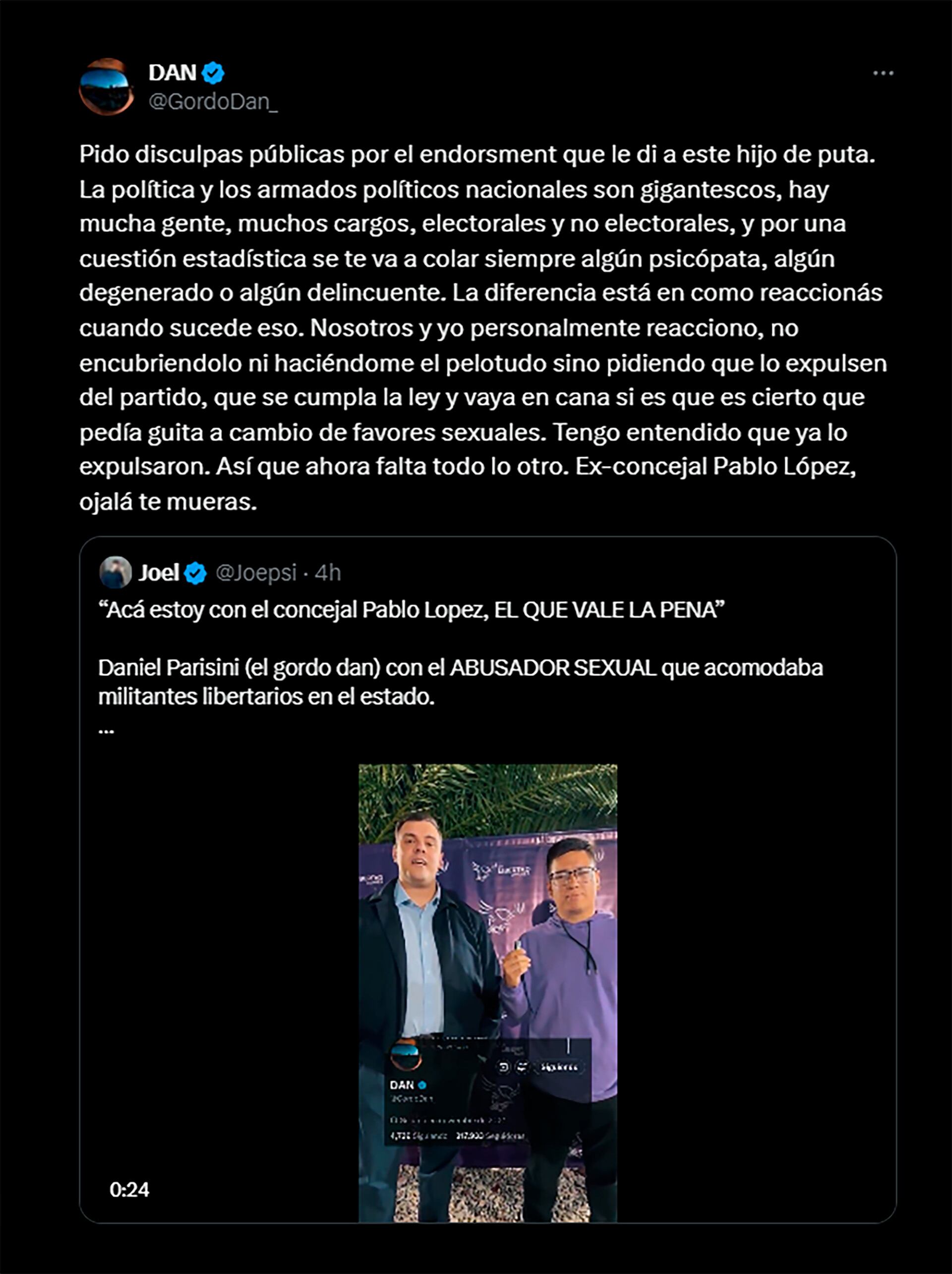 escandalo-en-salta-renuncio-un-joven-concejal-de-lla-que-le-exigia-sexo-oral-a-una-mujer-a-cambio-de-10-mil-pesos-2 Escándalo en Salta: renunció un joven concejal de LLA que le exigía sexo oral a una mujer a cambio de 10 mil pesos
