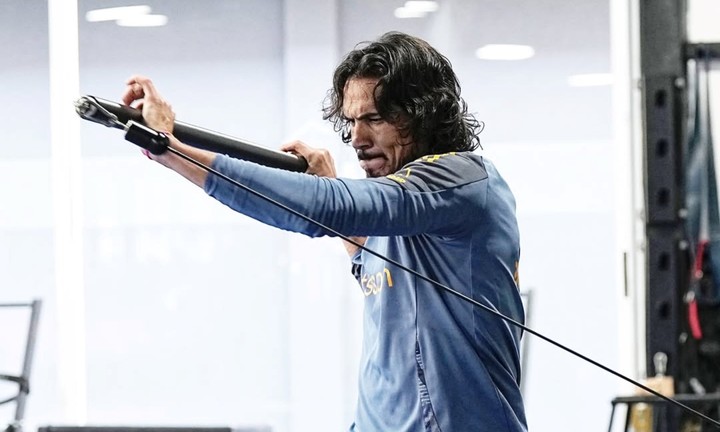 que-paso-con-cavani-en-la-practica-de-boca-1 Qué pasó con Cavani en la práctica de Boca