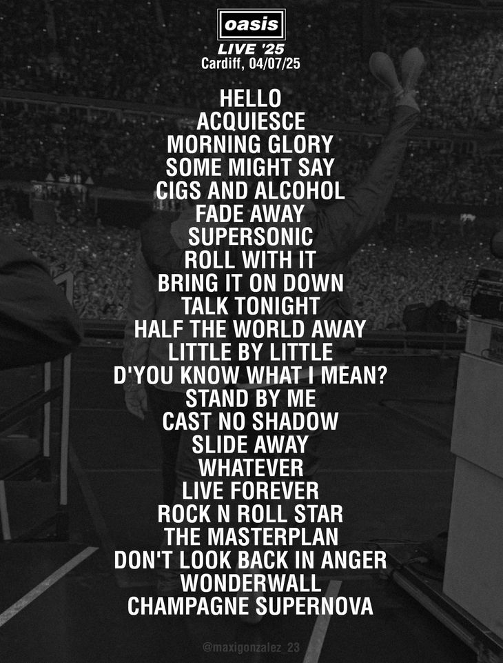 volvio-oasis-fotos-videos-y-setlist-del-regreso-de-los-hermanos-gallagher Volvió Oasis: fotos, videos y setlist del regreso de los hermanos Gallagher