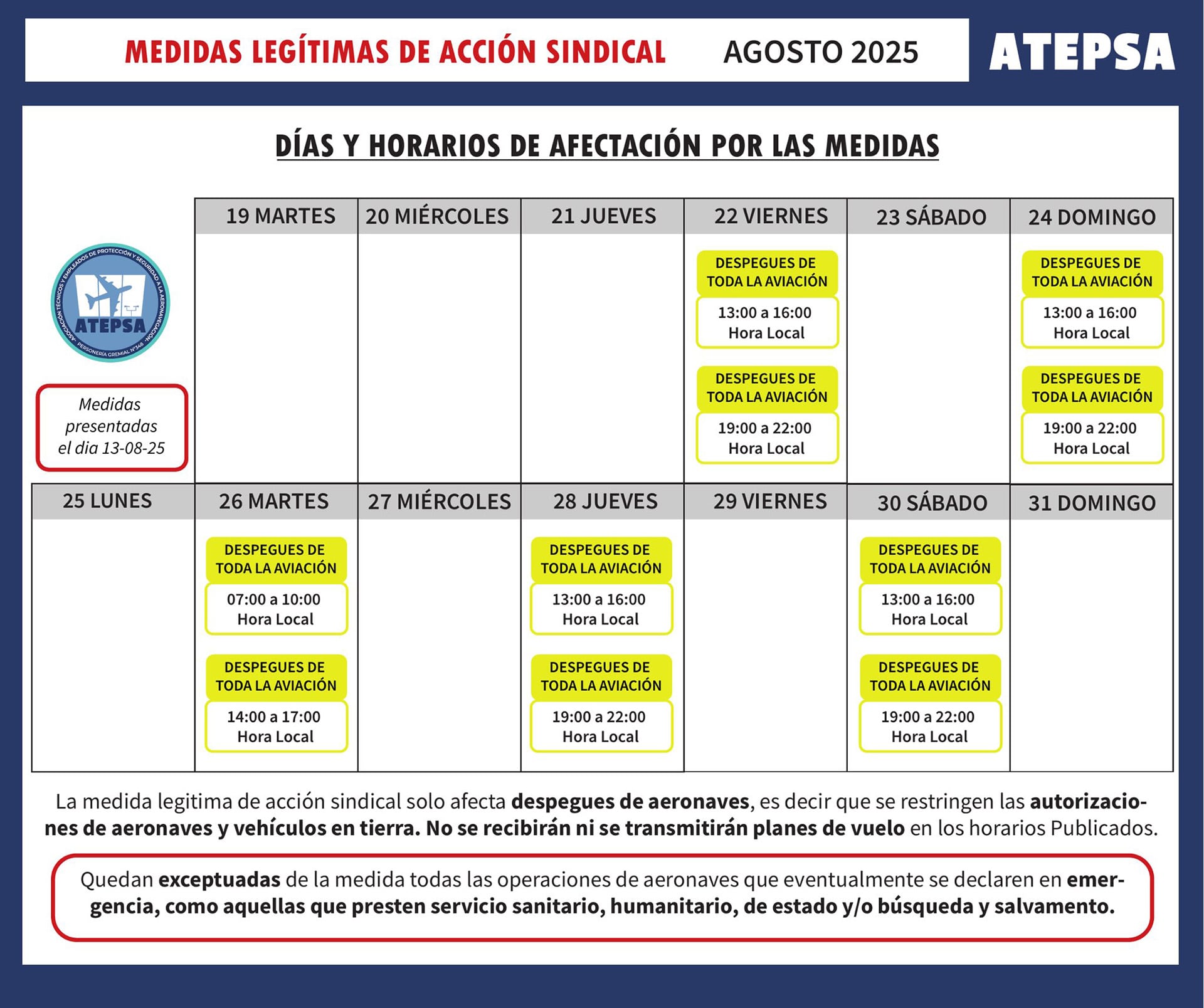 hoy-reanudaran-el-paro-de-controladores-pese-a-la-denuncia-de-aerolineas-argentinas-contra-atepsa-1 Hoy reanudarán el paro de controladores, pese a la denuncia de Aerolíneas Argentinas contra ATEPSA