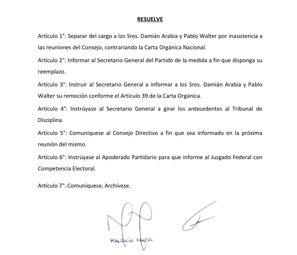 mauricio-macri-echo-a-damian-arabia-de-la-vicepresidencia-del-pro-por-su-cercania-con-los-libertarios-1 Mauricio Macri echó a Damián Arabia de la vicepresidencia del PRO por su cercanía con los libertarios