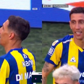 de-canalla-a-canalla-di-maria-le-regalo-su-camiseta-a-lautaro-blanco-en-el-entretiempo-5 De canalla a canalla: Di María le regaló su camiseta a Lautaro Blanco en el entretiempo