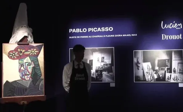 Un cuadro inédito de Pablo Picasso sale a subasta en París y se espera una cifra millonaria