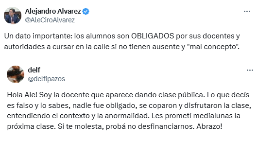 un-funcionario-dijo-que-hubo-alumnos-de-la-uba-obligados-a-asistir-a-clases-publicas-y-una-docente-le-contesto Un funcionario dijo que hubo alumnos de la UBA obligados a asistir a clases públicas y una docente le contestó