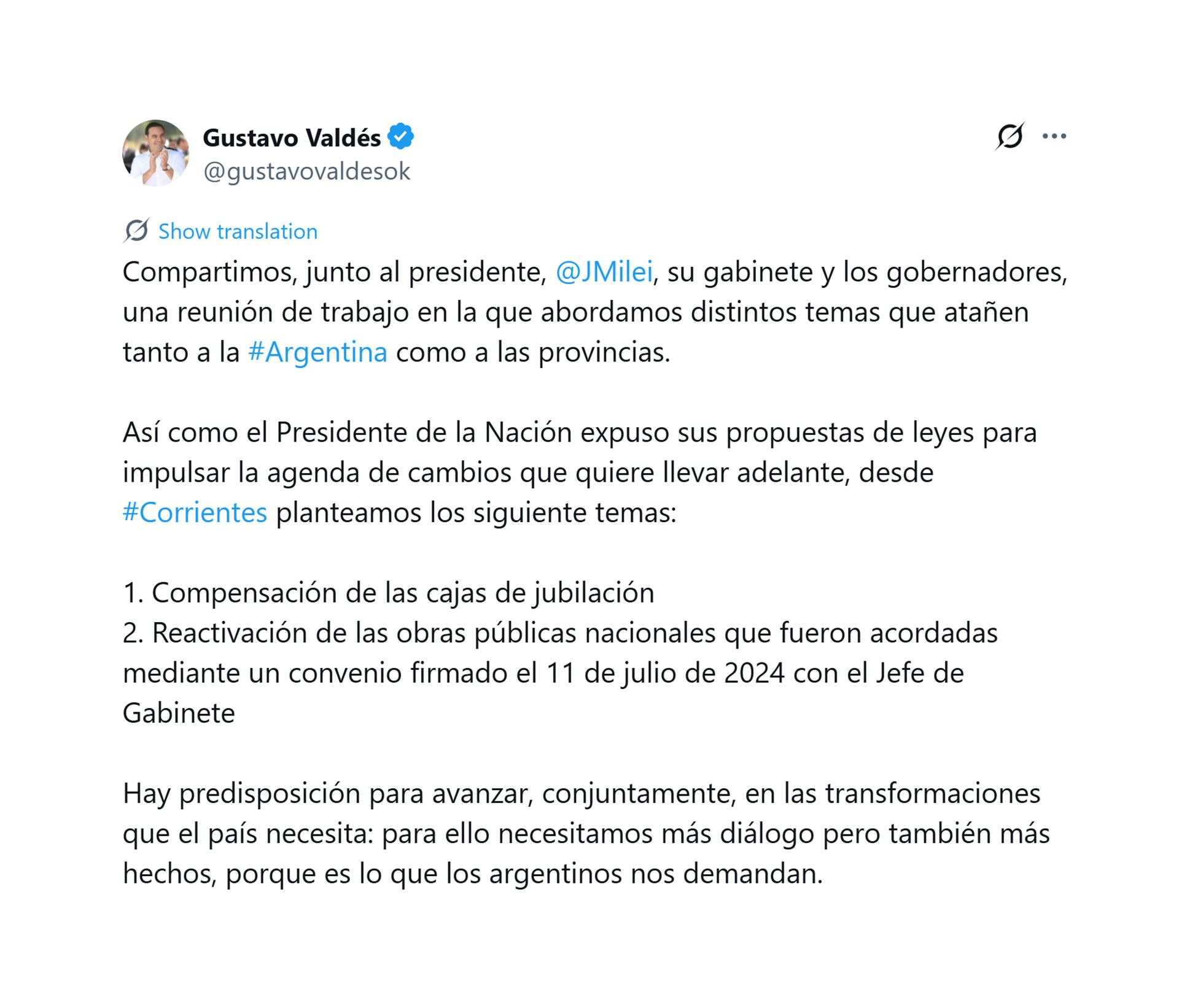 dialogo-constructivo-que-dijeron-los-gobernadores-que-asistieron-a-la-reunion-con-javier-milei-2 “Diálogo constructivo”: qué dijeron los gobernadores que asistieron a la reunión con Javier Milei