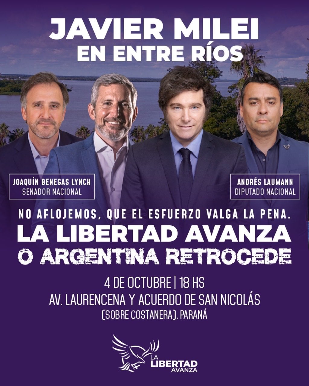 en-medio-de-la-tension-por-el-caso-espert-javier-milei-viaja-a-entre-rios-y-santa-fe-para-apoyar-a-sus-candidatos-1 En medio de la tensión por el caso Espert, Javier Milei viaja a Entre Ríos y Santa Fe para apoyar a sus candidatos