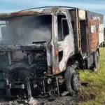 General Belgrano: Impactante incendio de un camión en la Ruta 29