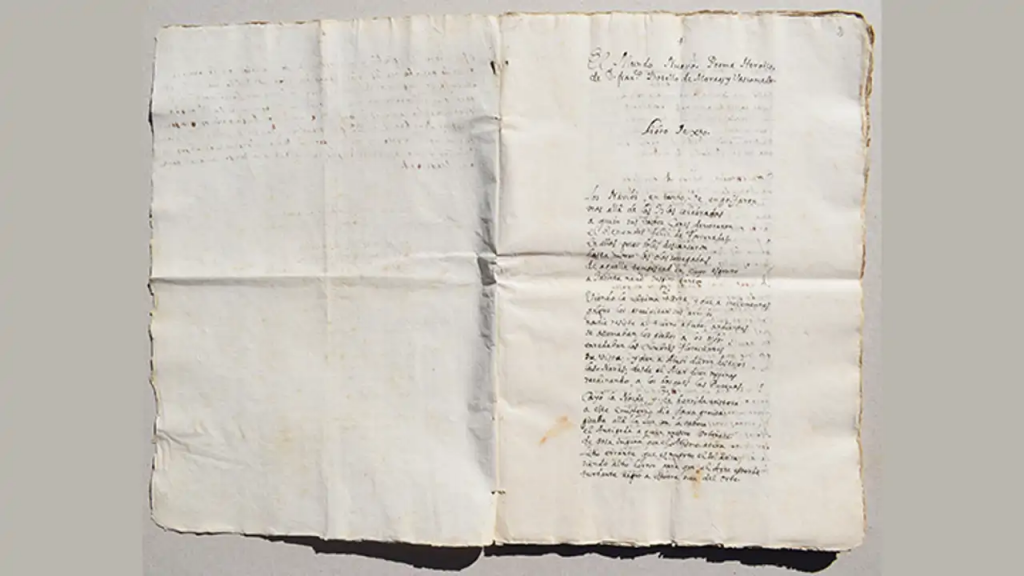 Hallaron un manuscrito inédito del primer poema épico sobre Cristóbal Colón