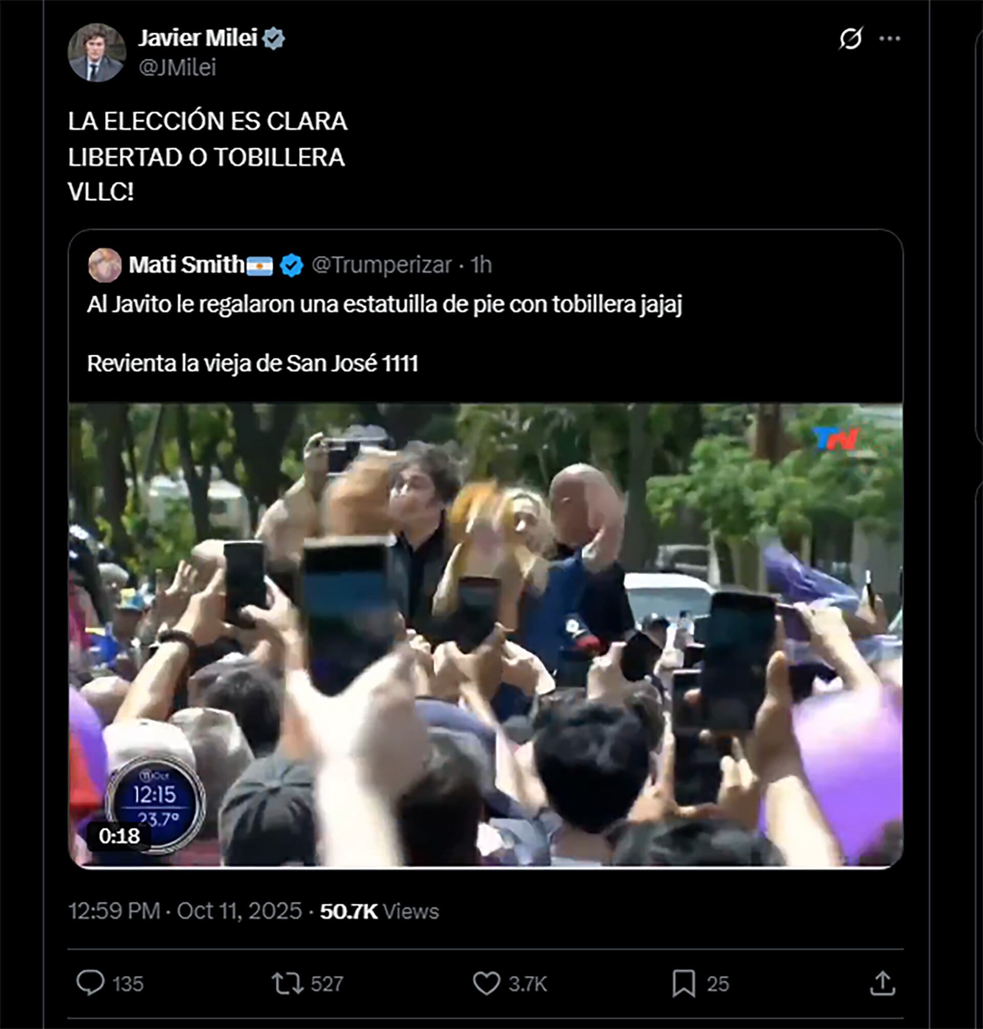 libertad-o-tobillera-milei-aprovecho-un-particular-regalo-en-chaco-para-meter-a-cristina-kirchner-en-la-campana-1 “Libertad o tobillera”: Milei aprovechó un particular regalo en Chaco para meter a Cristina Kirchner en la campaña
