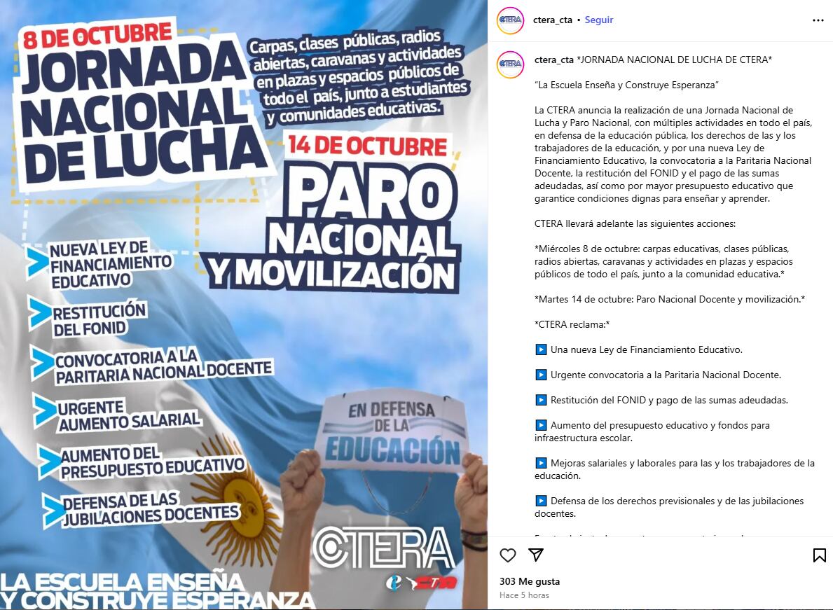 los-sindicatos-docentes-del-ala-dura-retoman-las-protestas-y-haran-un-paro-de-24-horas-contra-el-gobierno-1 Los sindicatos docentes del ala dura retoman las protestas y harán un paro de 24 horas contra el Gobierno
