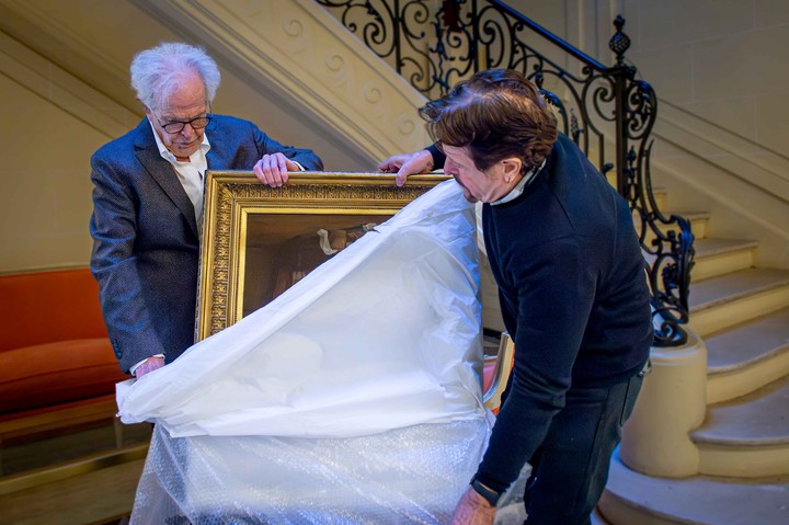  Recuperaron un cuadro de San Martín con una amante desconocida oculto durante 150 años