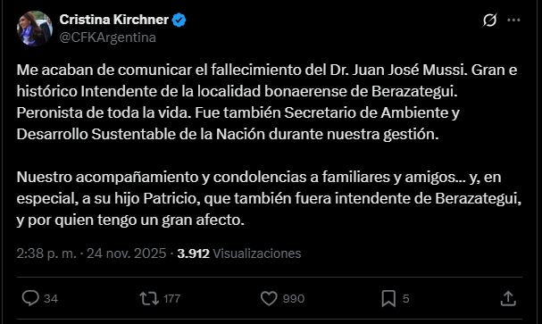 de-cristina-kirchner-a-sergio-massa-los-principales-dirigentes-del-pj-despidieron-a-juan-jose-mussi De Cristina Kirchner a Sergio Massa: los principales dirigentes del PJ despidieron a Juan José Mussi