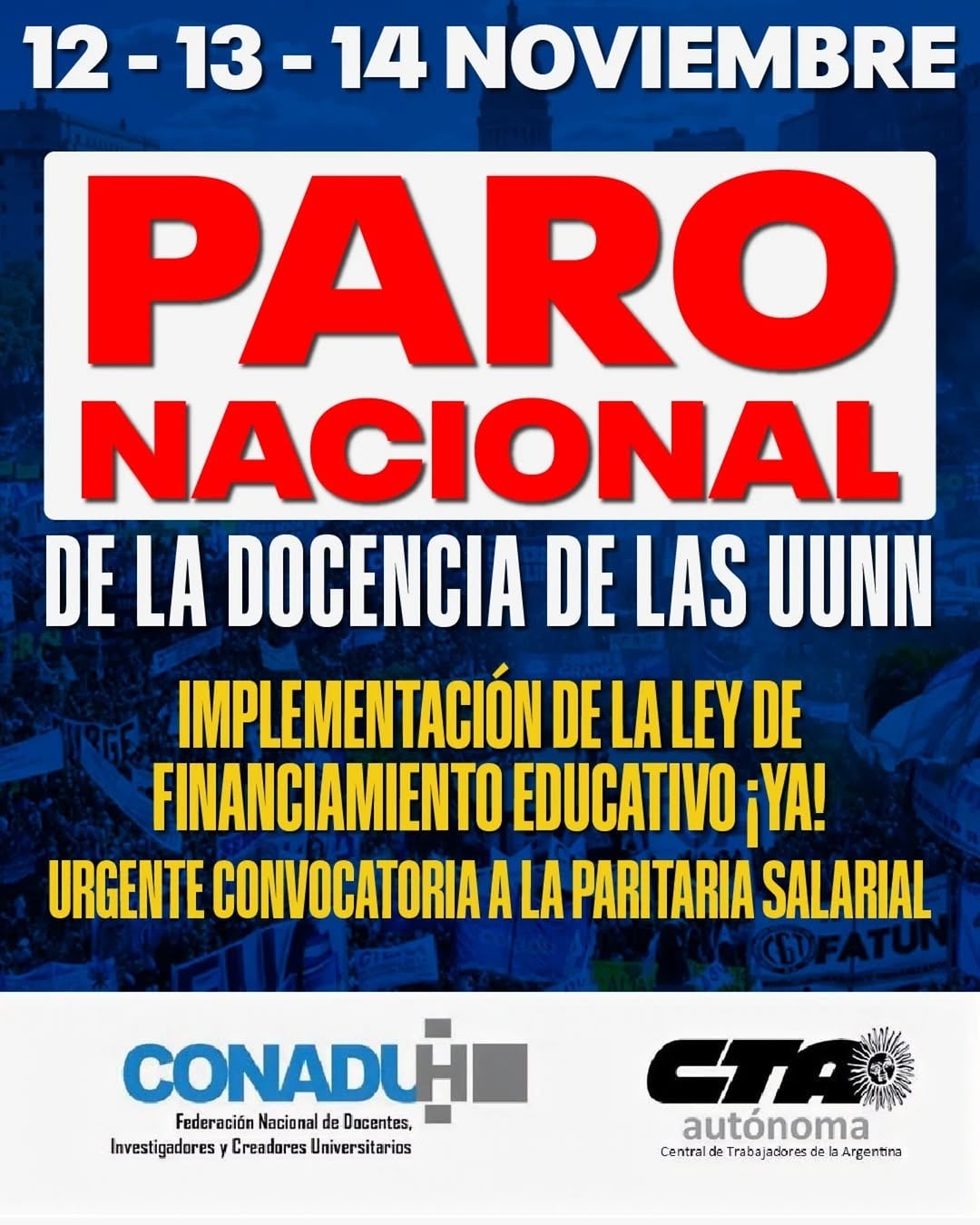 habra-paro-docente-universitario-de-72-horas-en-todo-el-pais-y-advierten-por-el-inicio-del-ciclo-lectivo-2026-2 Habrá paro docente universitario de 72 horas en todo el país y advierten por el inicio del ciclo lectivo 2026
