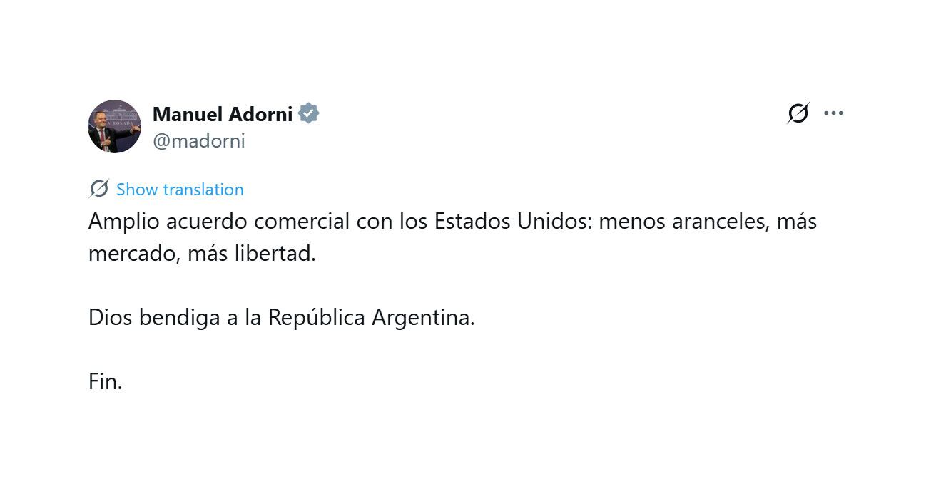 la-libertad-avanza-destaco-el-acuerdo-comercial-que-argentina-alcanzo-con-estados-unidos-3 La Libertad Avanza destacó el acuerdo comercial que Argentina alcanzó con Estados Unidos