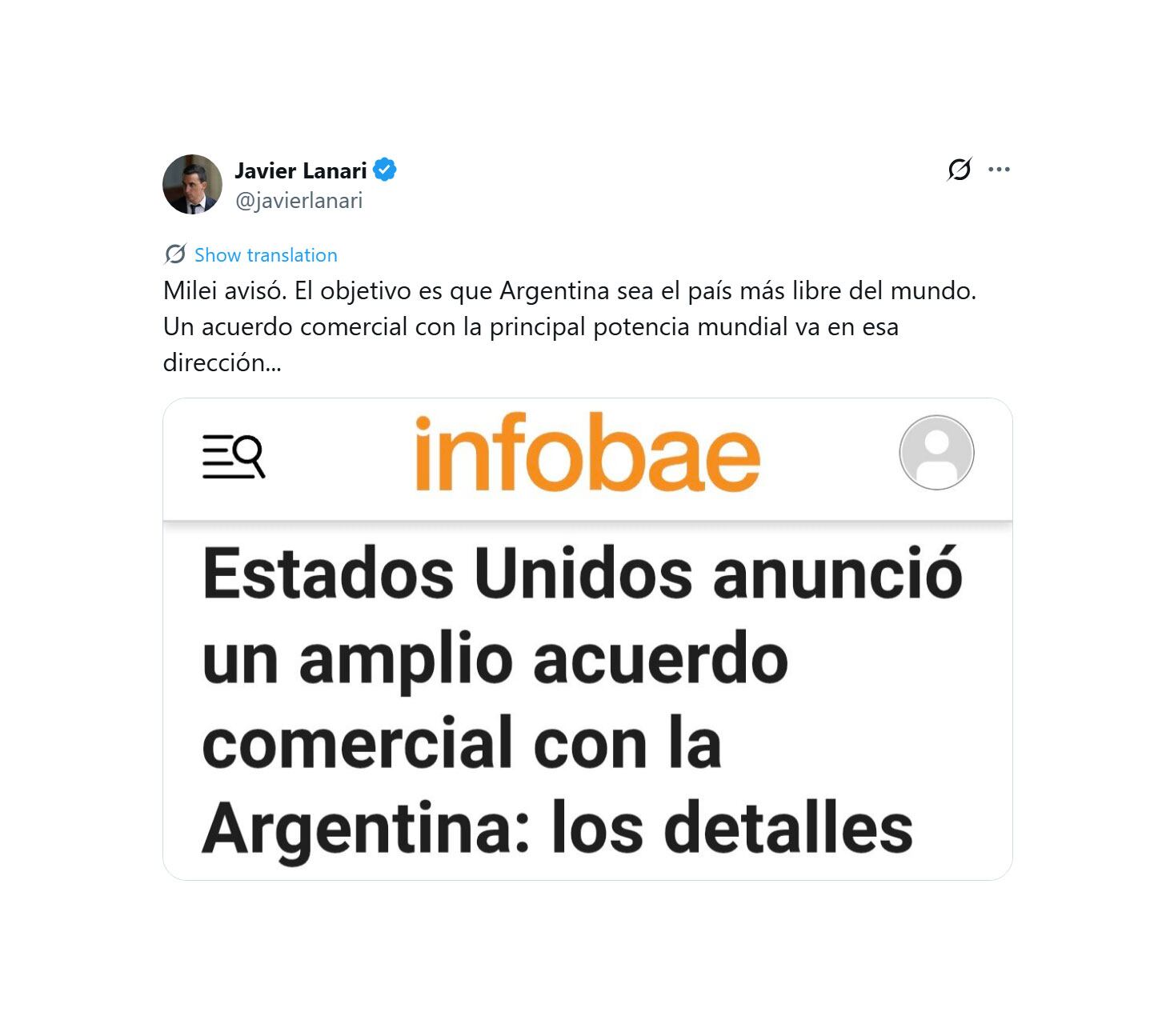 la-libertad-avanza-destaco-el-acuerdo-comercial-que-argentina-alcanzo-con-estados-unidos-8 La Libertad Avanza destacó el acuerdo comercial que Argentina alcanzó con Estados Unidos