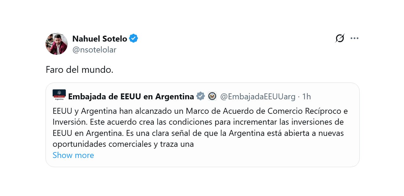la-libertad-avanza-destaco-el-acuerdo-comercial-que-argentina-alcanzo-con-estados-unidos-9 La Libertad Avanza destacó el acuerdo comercial que Argentina alcanzó con Estados Unidos