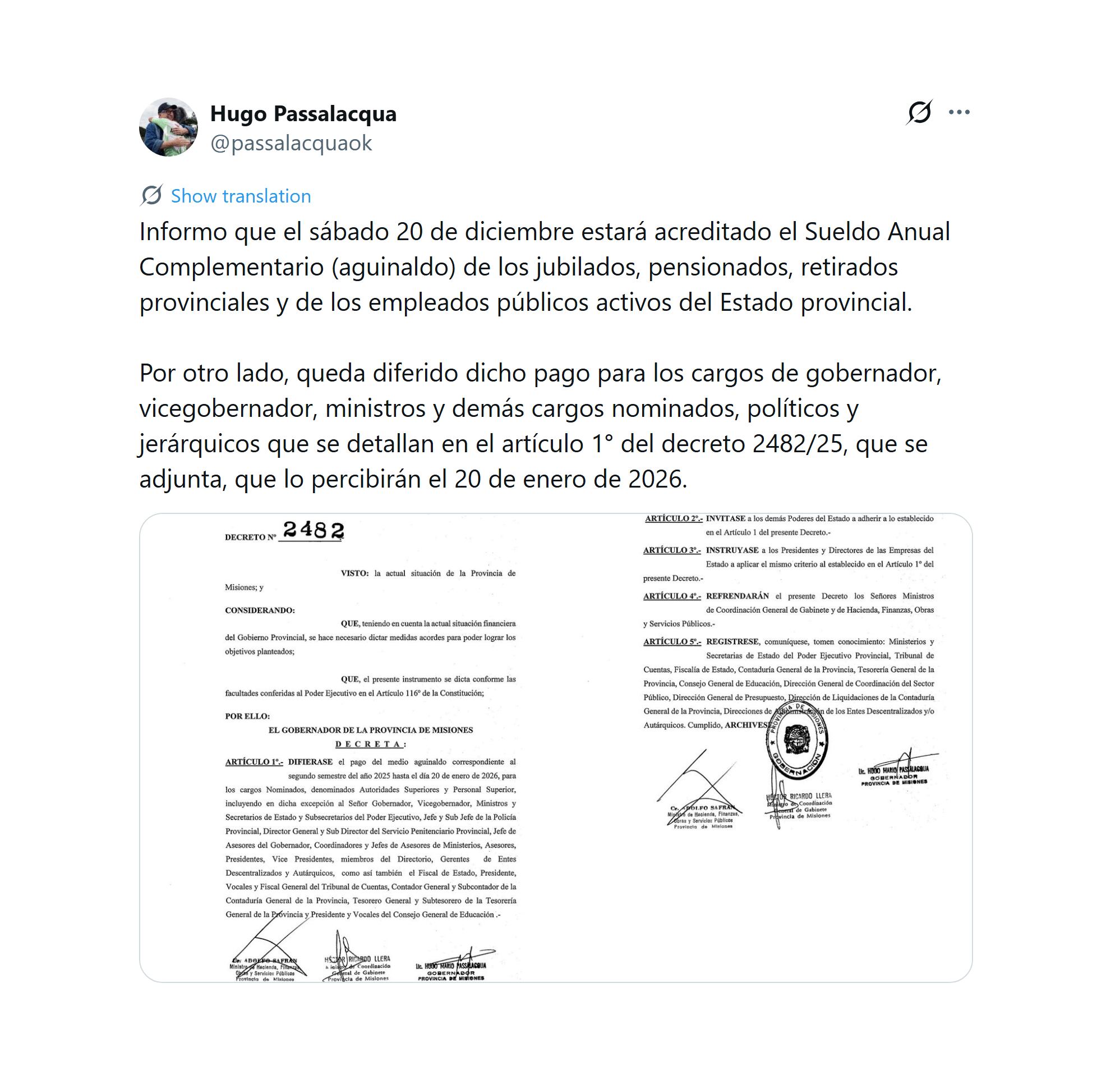 en-medio-de-una-crisis-financiera-misiones-postergo-el-pago-del-aguinaldo-del-gobernador-y-sus-funcionarios-1 En medio de una crisis financiera, Misiones postergó el pago del aguinaldo del Gobernador y sus funcionarios