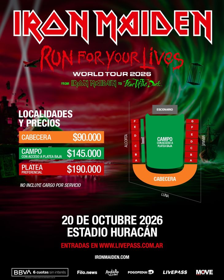 iron-maiden-celebra-sus-50-anos-y-vuelve-a-la-argentina-cuando-y-donde-comprar-las-entradas-1 Iron Maiden celebra sus 50 años y vuelve a la Argentina: cuándo y dónde comprar las entradas