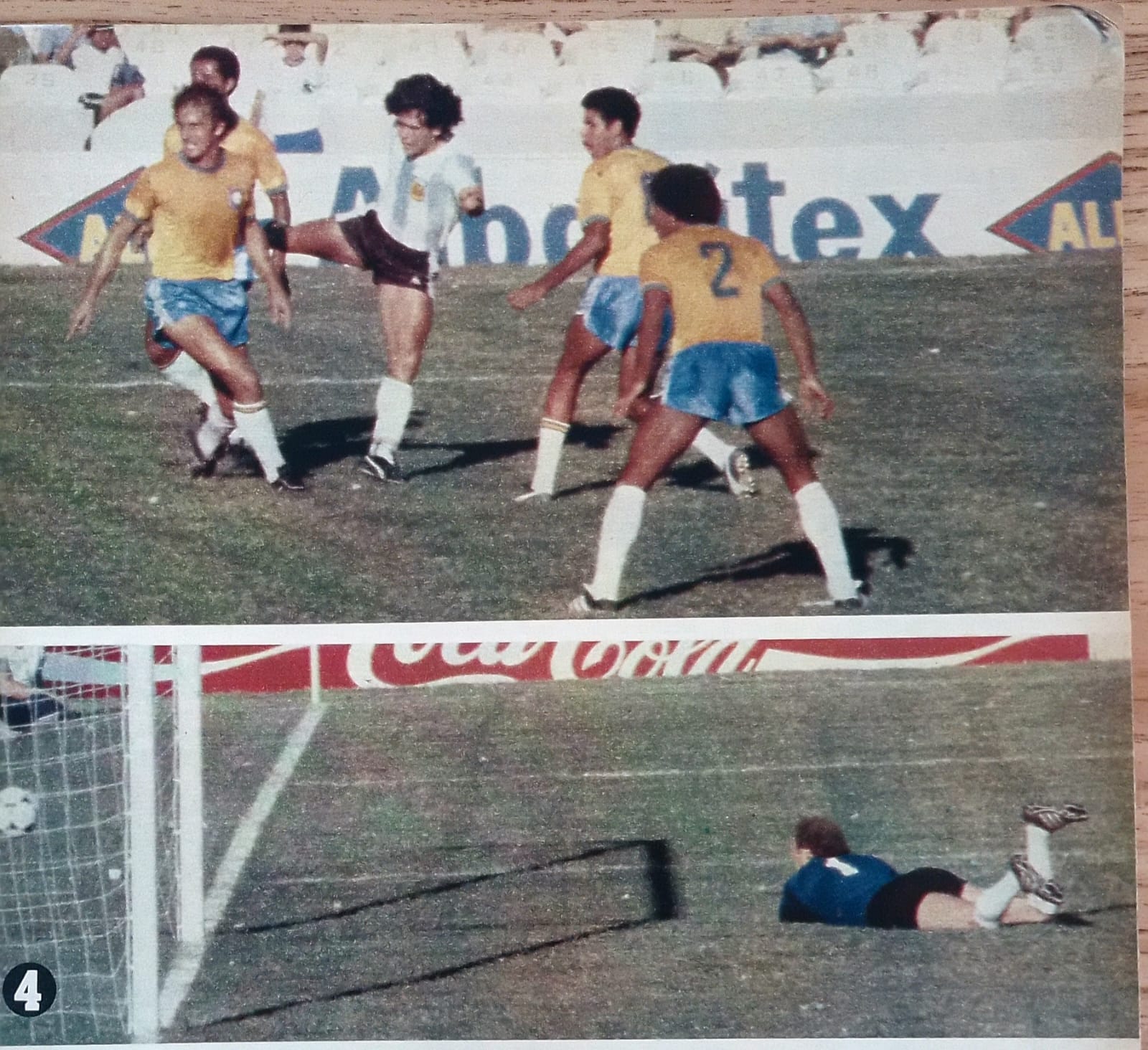 Secuencia de gol de Maradona ante Brasil