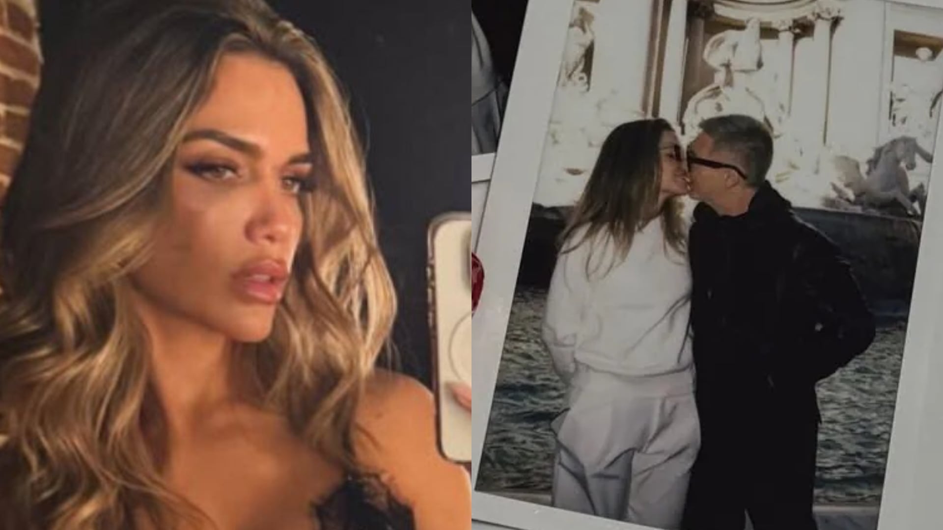 Las románticas postales de Adrián Suar junto a su novia Rocío Robles en Roma para celebrar los 33 años de la modelo (Instagram)
