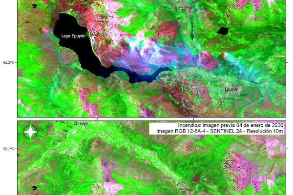Advirtieron que el incendio en Epuyén no está contenido y se registraron nuevos focos en un cerro