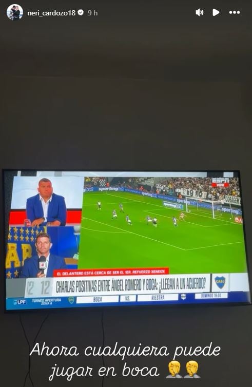 El lapidario comentario de Neri Cardozo contra Ángel Romero por su inminente llegada a Boca