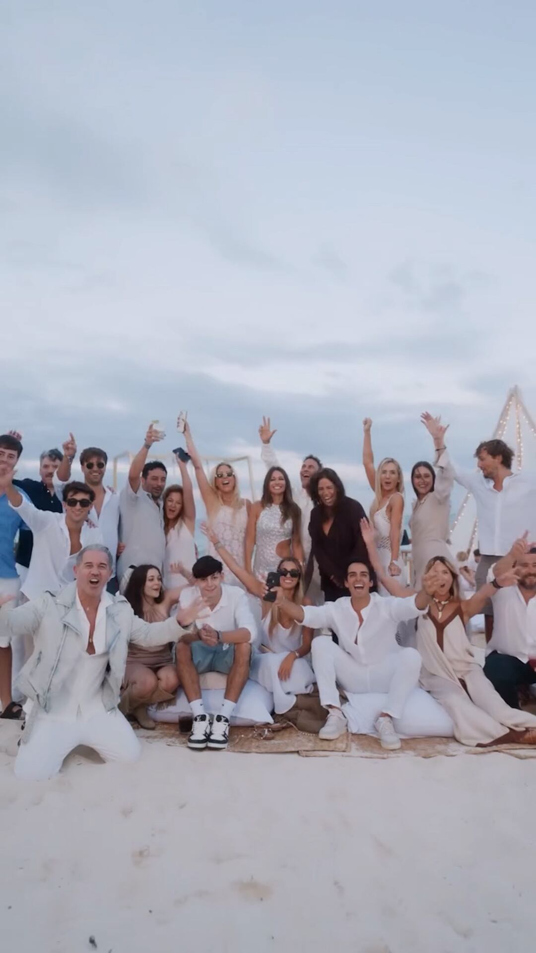 Del festejo participaron 24 personas del círculo más íntimo de la modelo