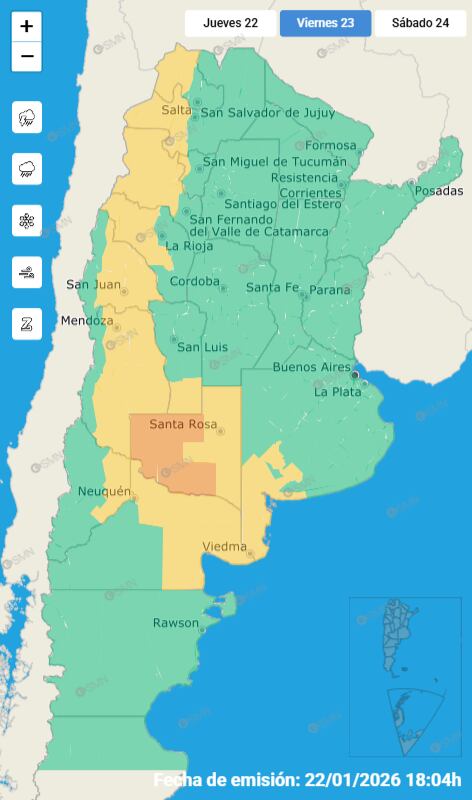 Alerta por calor extremo y sin lluvias: cómo estará el tiempo en el AMBA el fin de semana