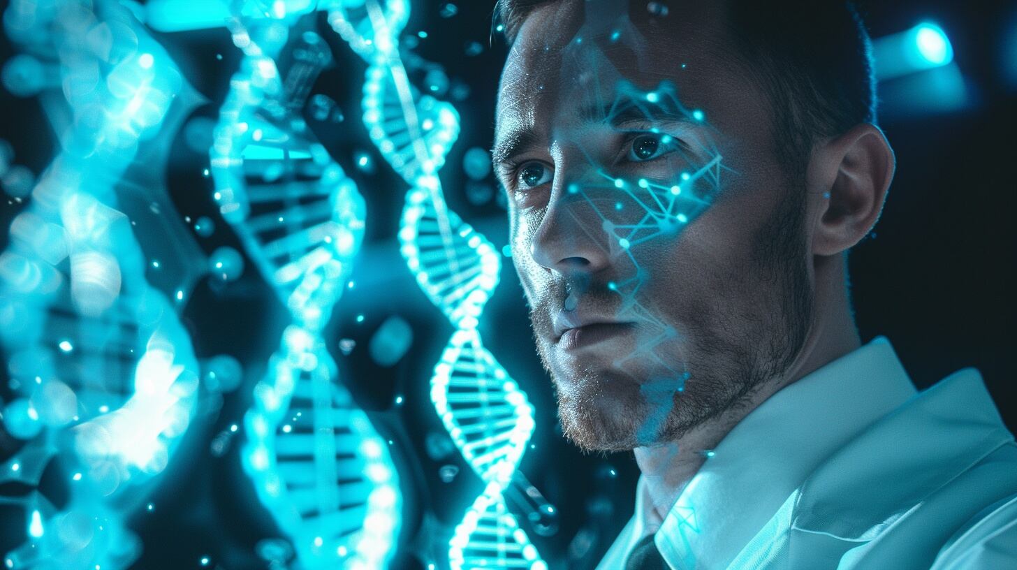 AlphaGenome es una herramienta de IA de DeepMind que analiza hasta un millon de letras de ADN para predecir efectos de mutaciones geneticas (Imagen Ilustrativa Infobae)