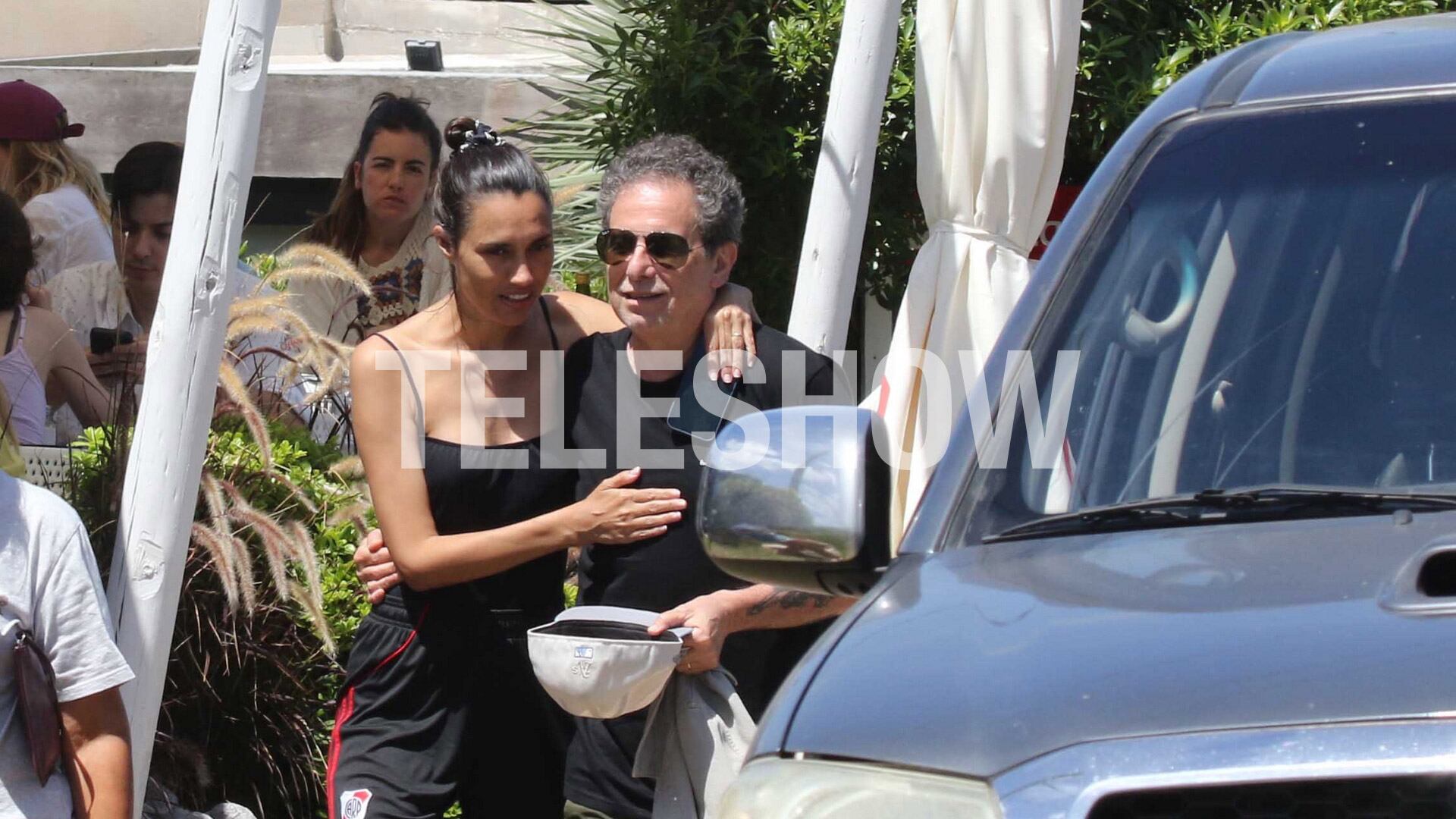 Andrés Calamaro junto a Natalí Franco en medio de una jornada de relax