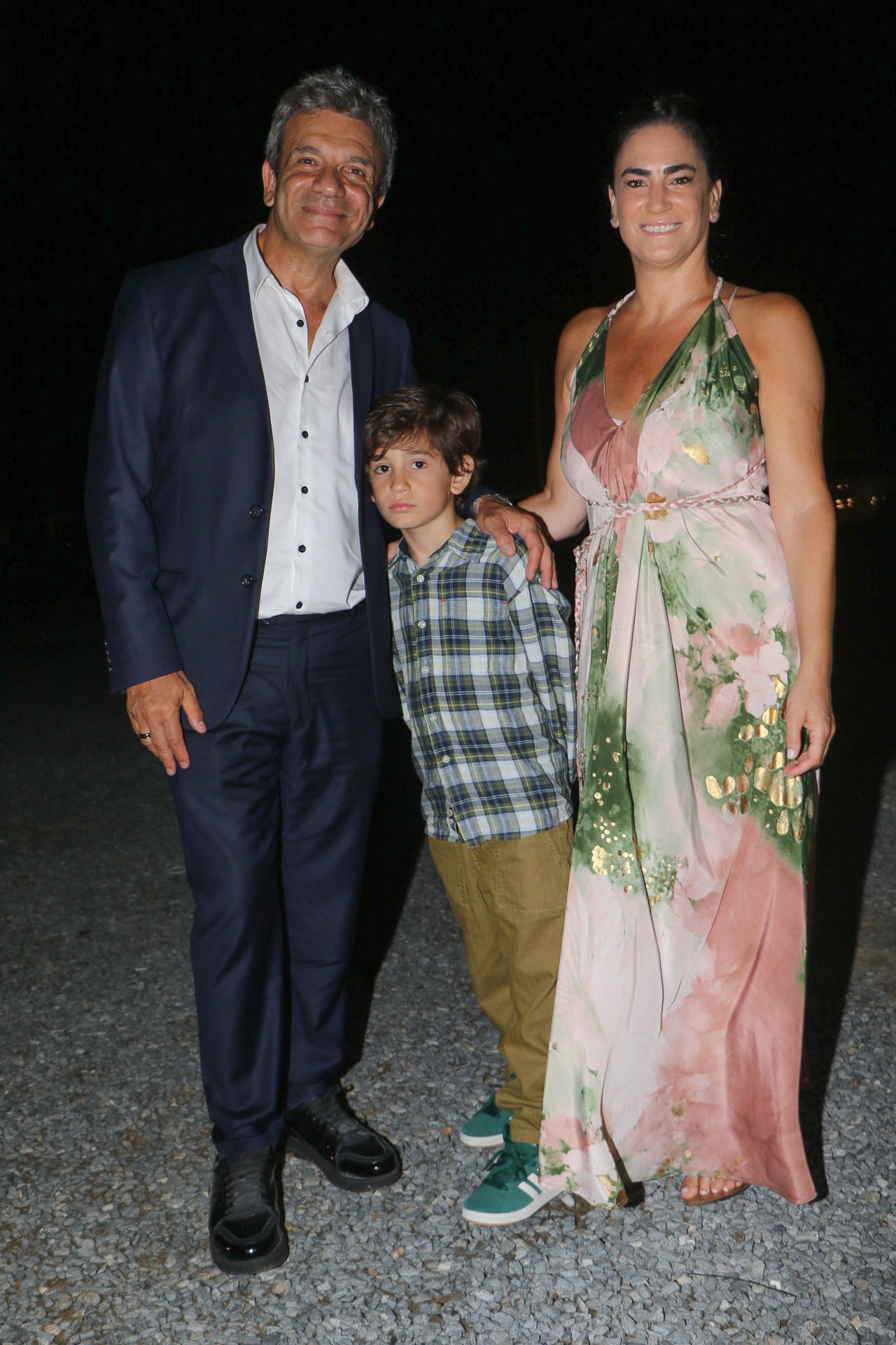 El actor acompañó la noche de homenajes y celebración en la tradicional Cena de los Famosos junto a su familia