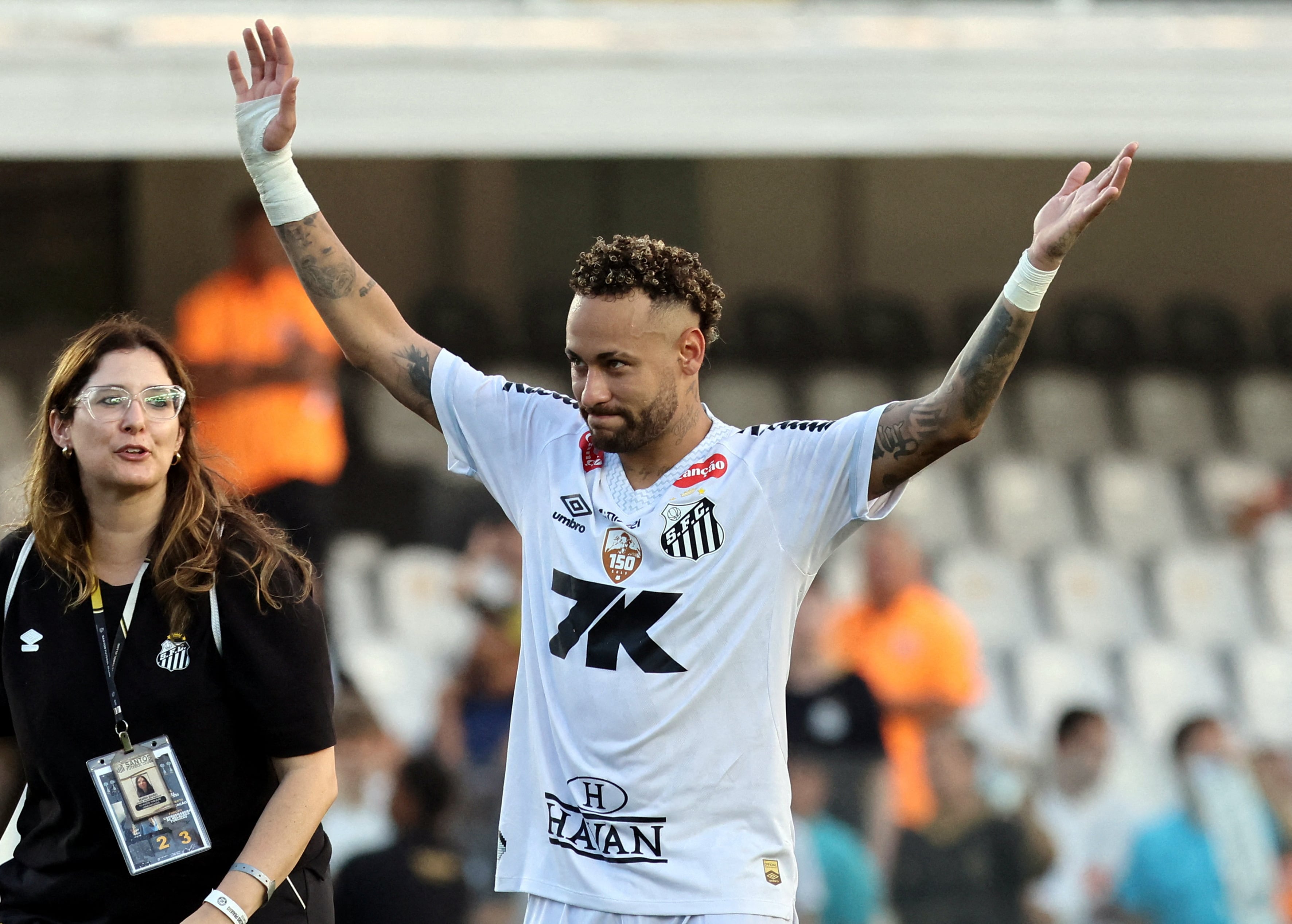 Neymar fue clave en la temporada pasada del Santos para lograr la permanencia en el Brasileirao (REUTERS/Thiago Bernardes/File Photo)