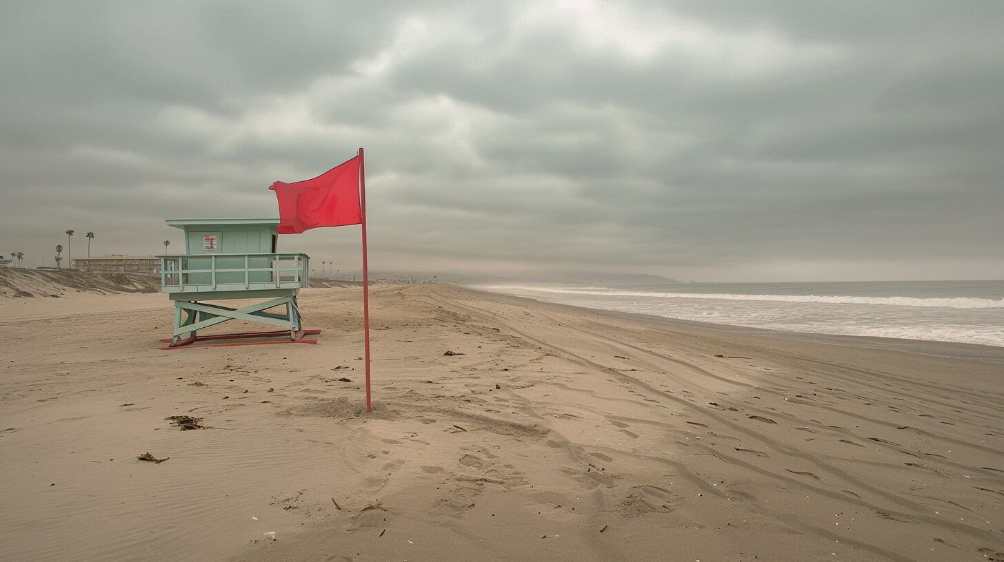 El sistema de banderas de seguridad en las playas argentinas informa sobre el estado del mar y previene accidentes en la Costa Atlántica (Imagen Ilustrativa Infobae)