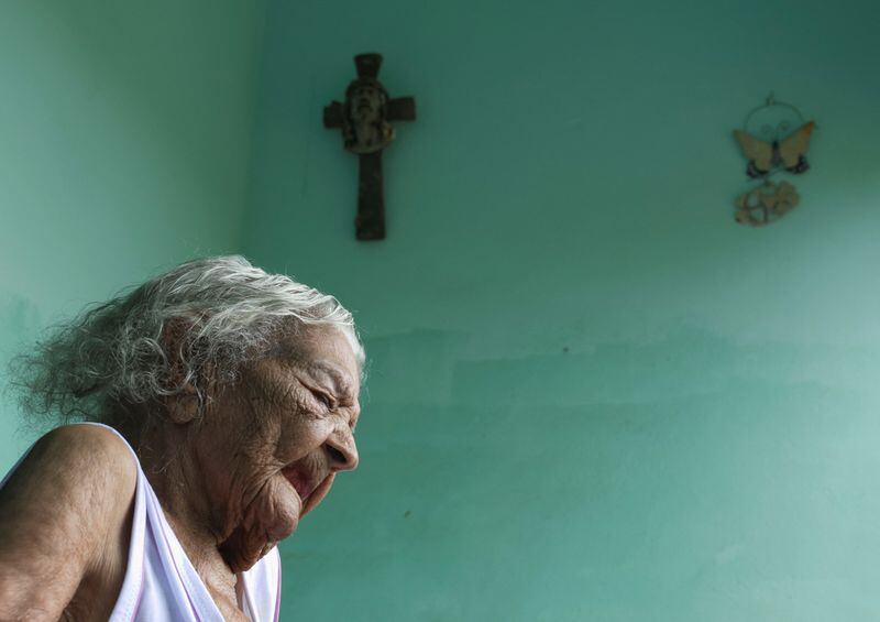Deolira Gliceria Pedro da Silva, de 119 años, en su casa de Itaperuna, estado de Río de Janeiro ( REUTERS/Ricardo Moraes)