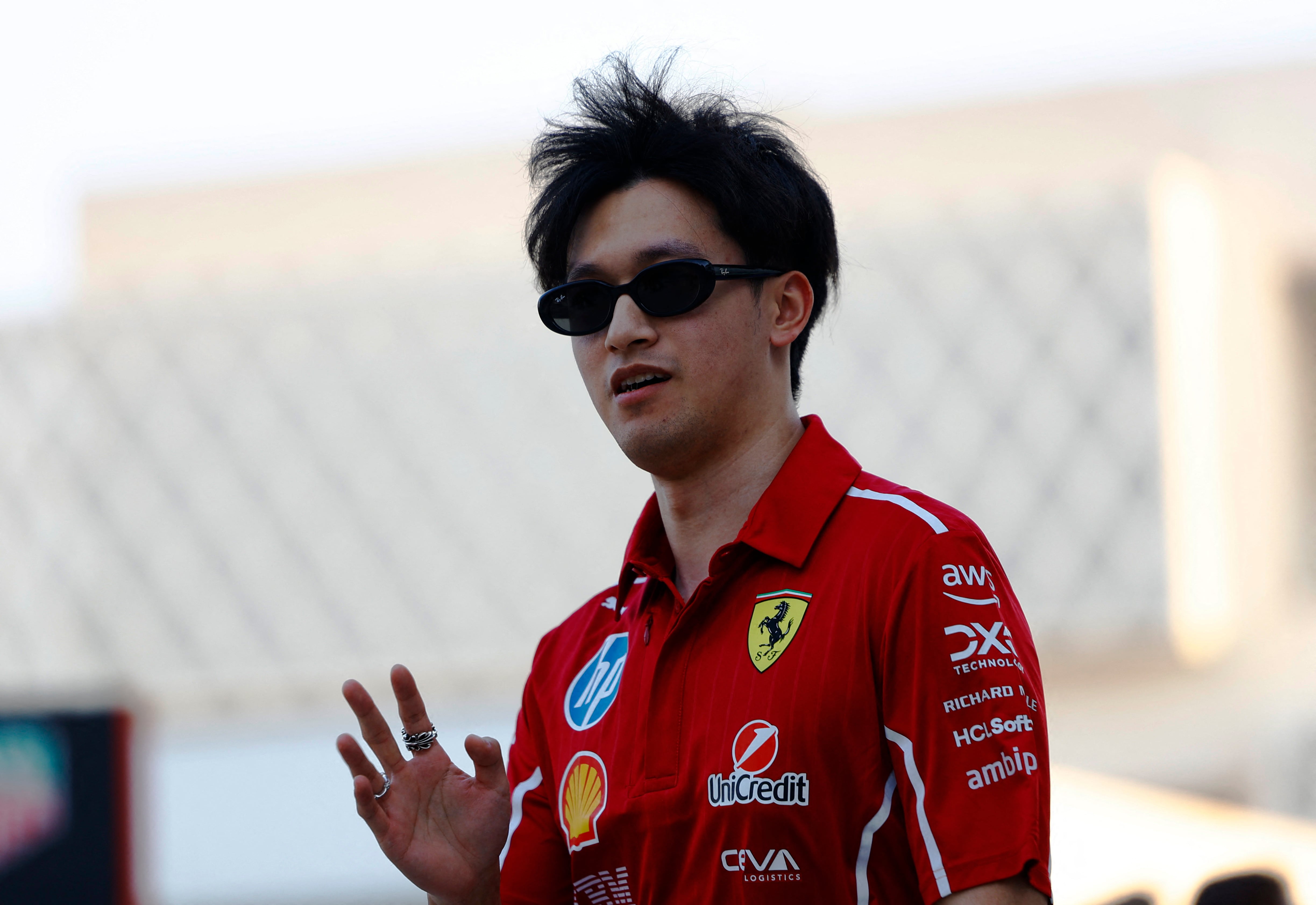 Zhou Guanyu dejó Ferrari para sumarse al nuevo equipo de la F1, Cadillac (REUTERS/Rula Rouhana)