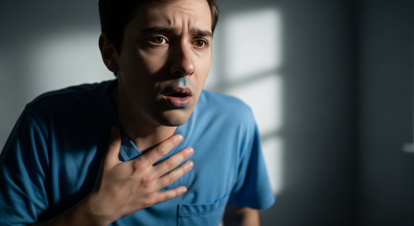 La presencia de dolor en el pecho o confusión mental agrava la urgencia respiratoria (Imagen Ilustrativa Infobae)