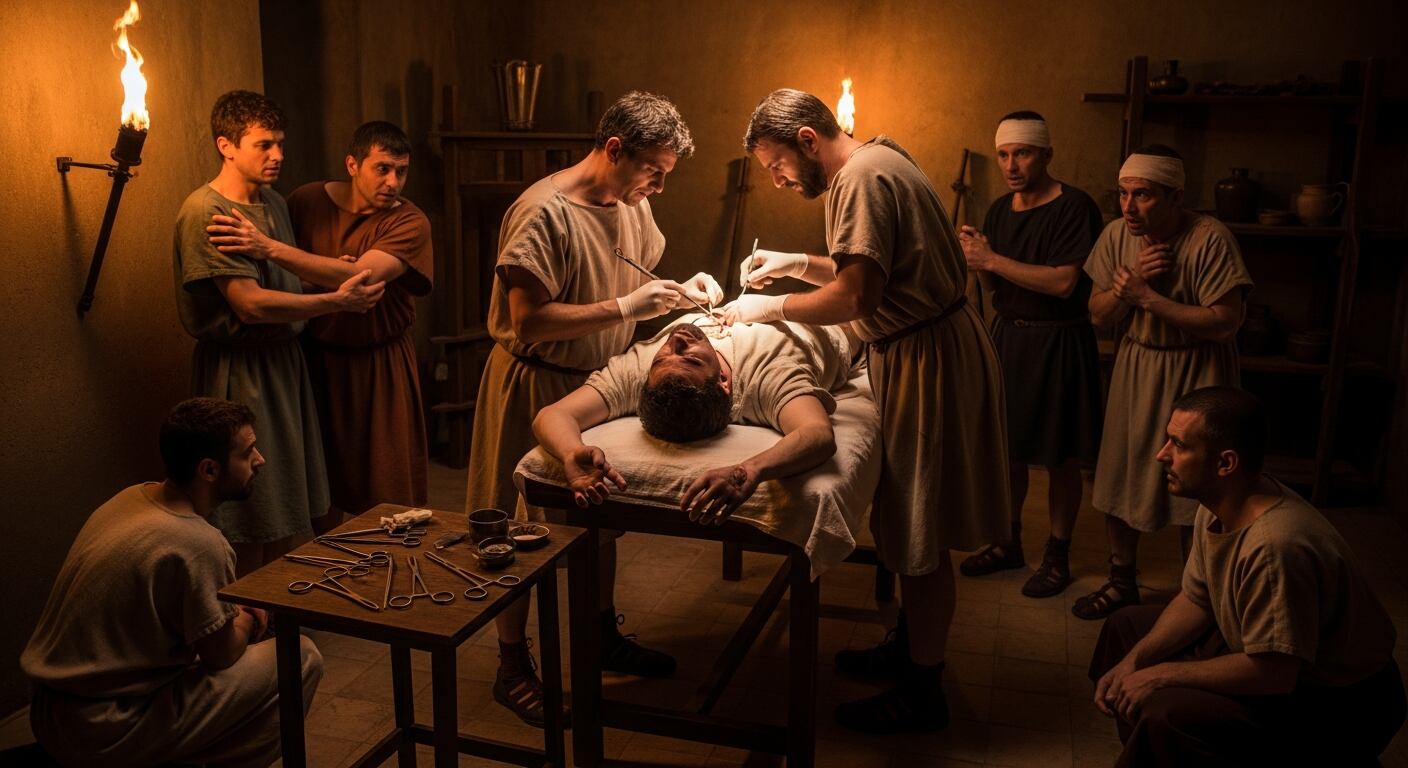 Cirujanos sin anestesia y rituales dolorosos: la cruda realidad de la medicina romana y sus riesgos