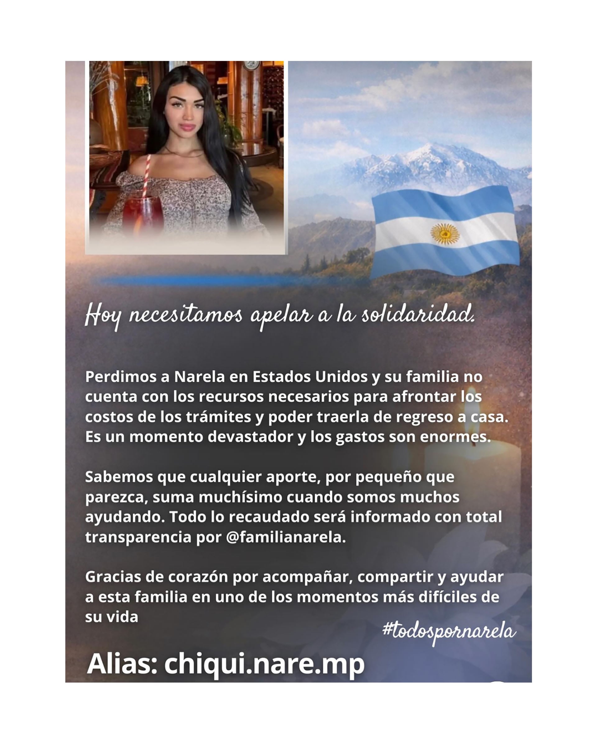 Comenzó la autopsia a Narela Barreto, la joven argentina asesinada en Los Ángeles