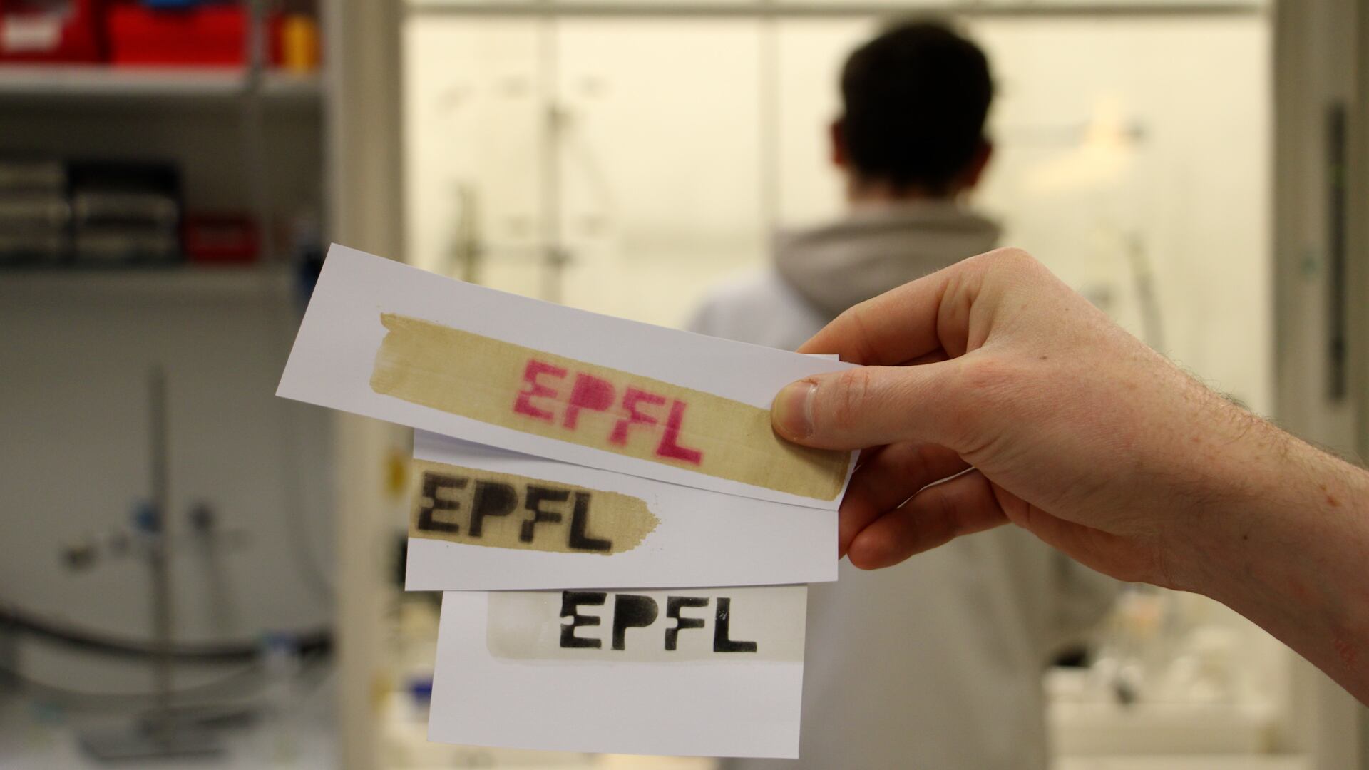 Estudios toxicológicos confirman que el nuevo papel térmico reduce el riesgo de toxicidad y es seguro para las personas y el ambiente/ 2025 EPFL/J. Luterbacher CC-BY-SA 4.0 