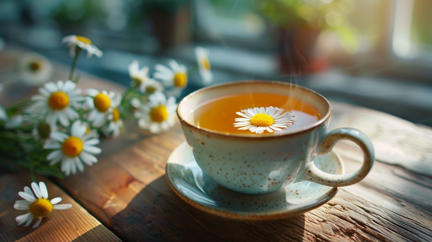 La manzanilla es un remedio natural respaldado por instituciones científicas para mejorar el bienestar y el descanso nocturno (Imagen Ilustrativa Infobae)